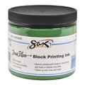 Sax True Flow Water Soluble Block Printing Ink, 1 Pint Jar, Green 1299771